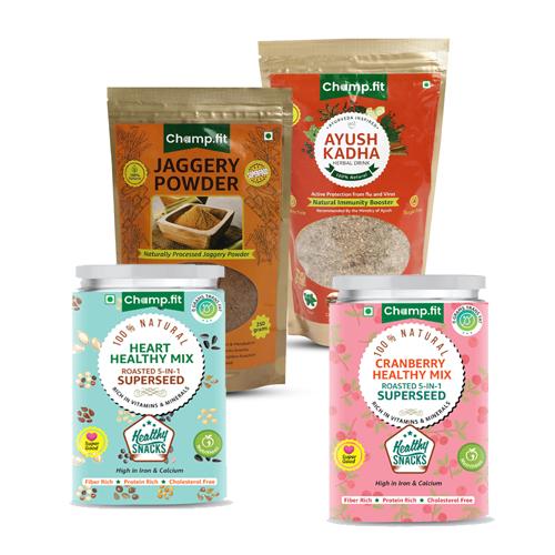 Herbal hot drink with Healthy Snacks